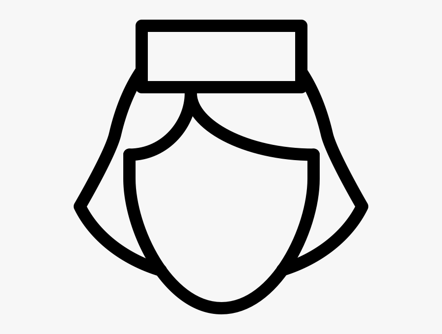 Nurse Rubber Stamp - Nurse Outline Png, Transparent Clipart