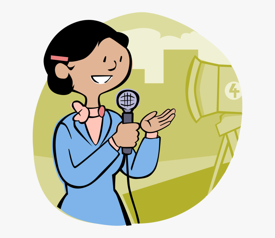 Microphone Clipart Reporter Microphone - Form And Content Are Closely Related, Transparent Clipart