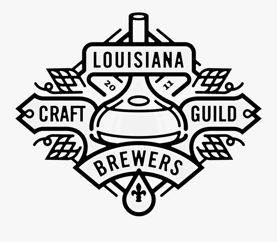 Louisiana Drawing Sticker - Louisiana Craft Brewers Guild, Transparent Clipart