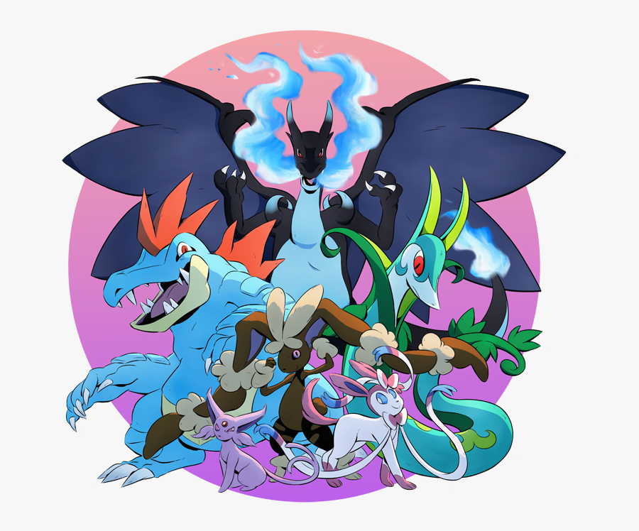 Feraligatr Team, Transparent Clipart