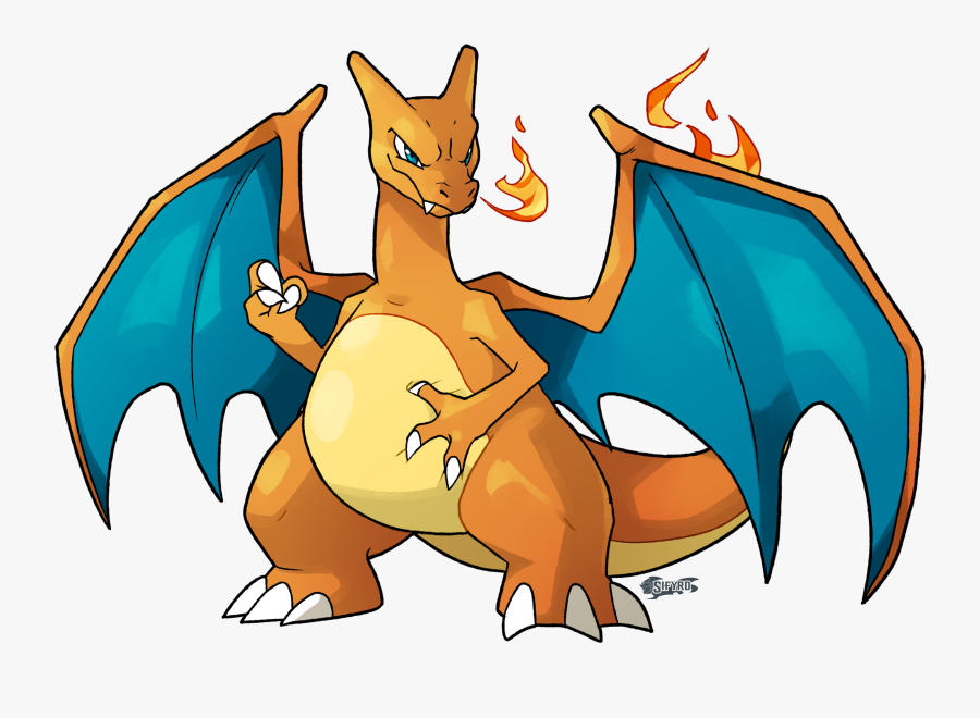This Charizard Is T H I C C - Cartoon, Transparent Clipart