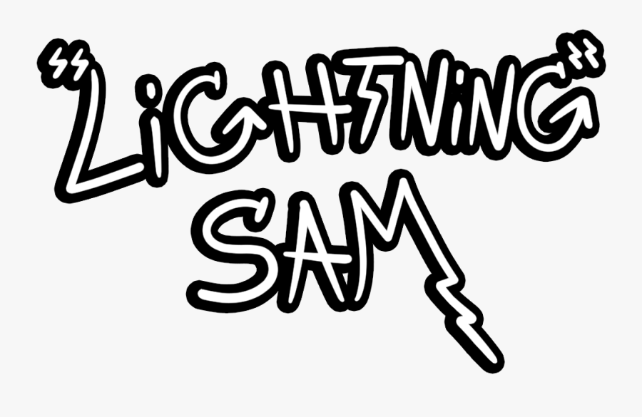 Drawn Lightning Graffiti - Calligraphy, Transparent Clipart