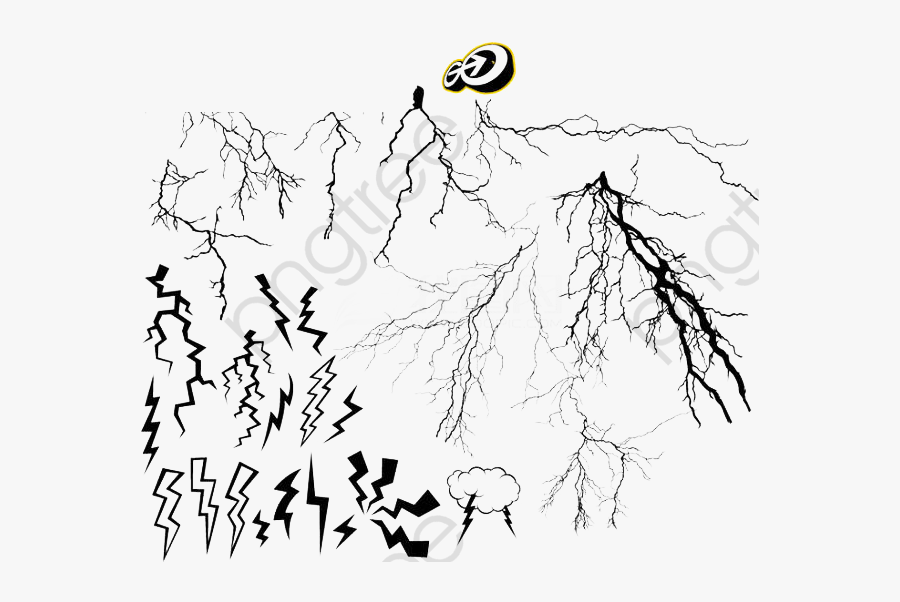 Transparent Lightning Mcqueen Clipart Black And White - Lightning Bolt Lightning Tattoo, Transparent Clipart