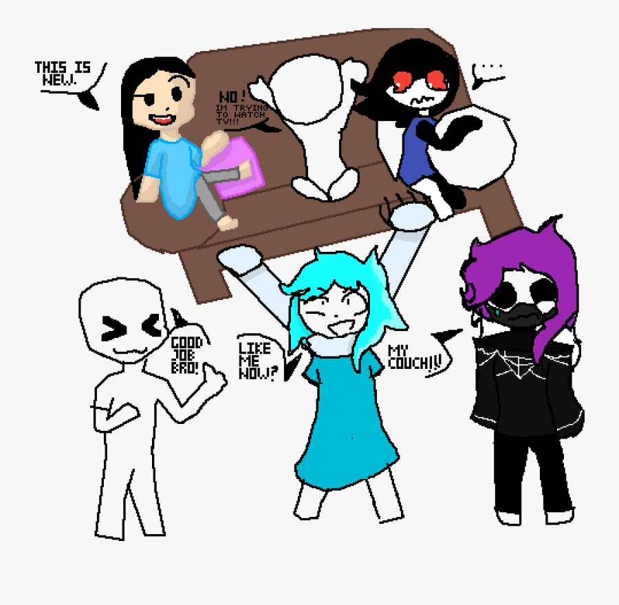 Draw The Squad Lifting Couch, Transparent Clipart