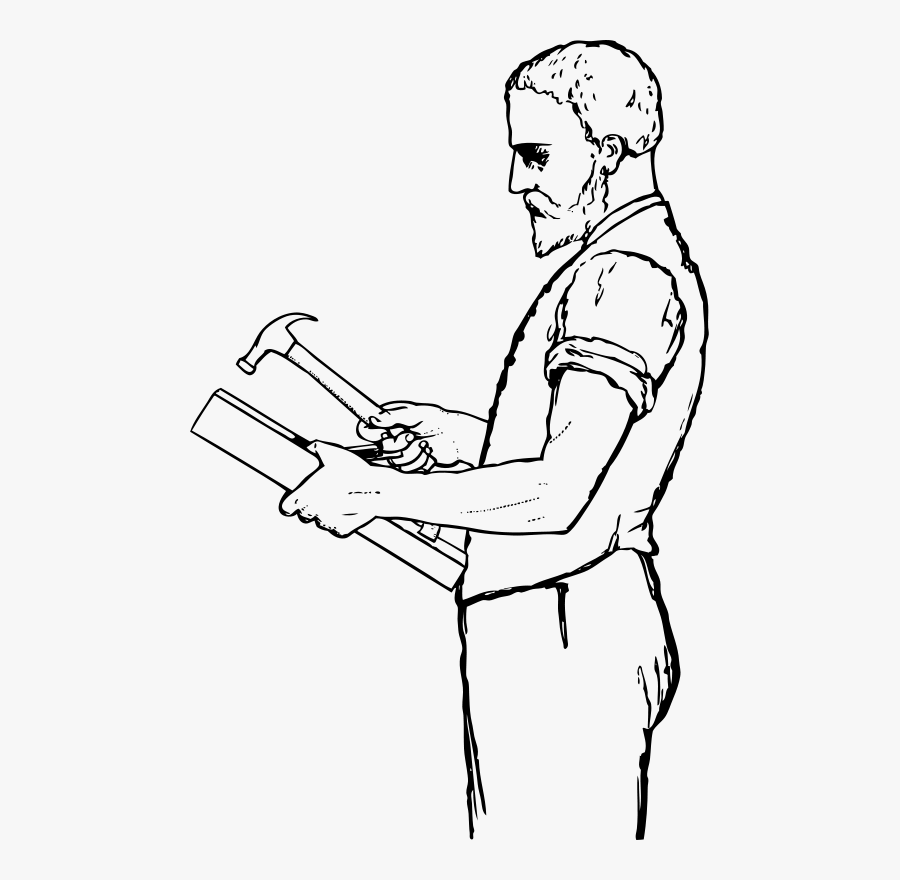Dibujo De Un Carpintero, Transparent Clipart