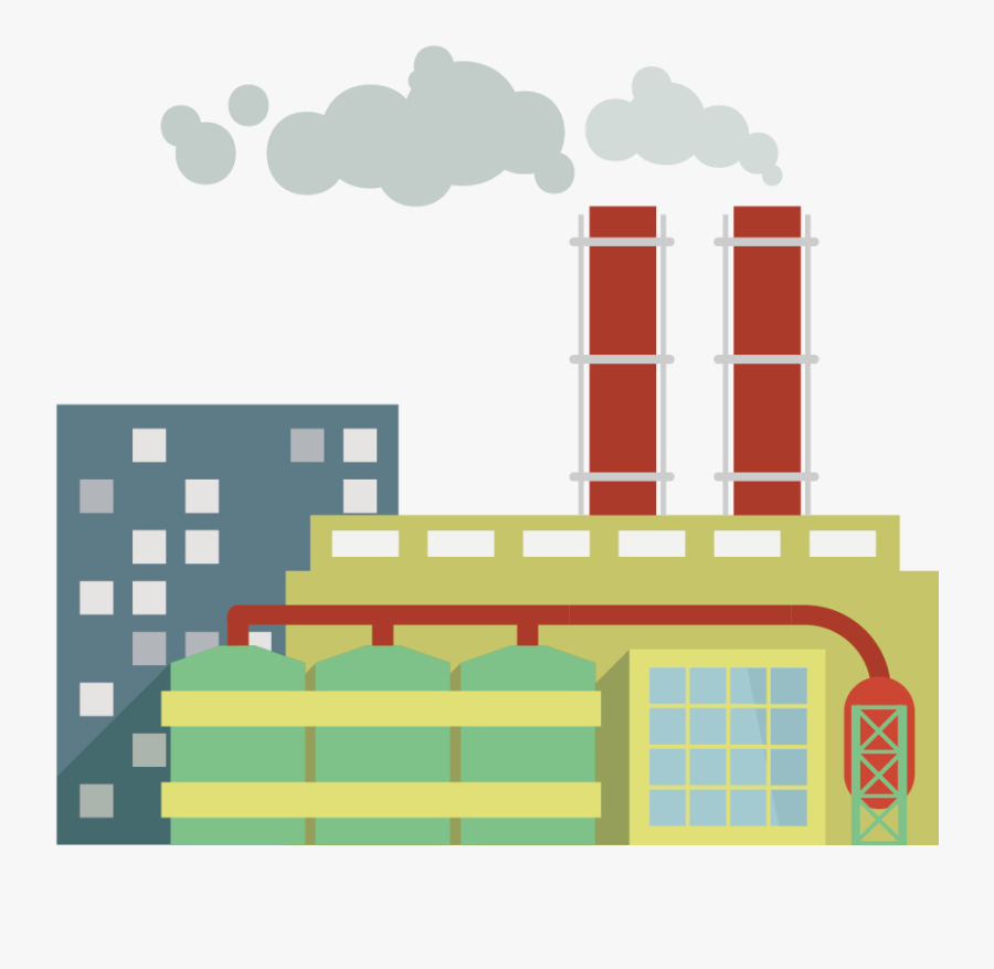 Clip Art Factory Illustration - Factory Illustration Png, Transparent Clipart