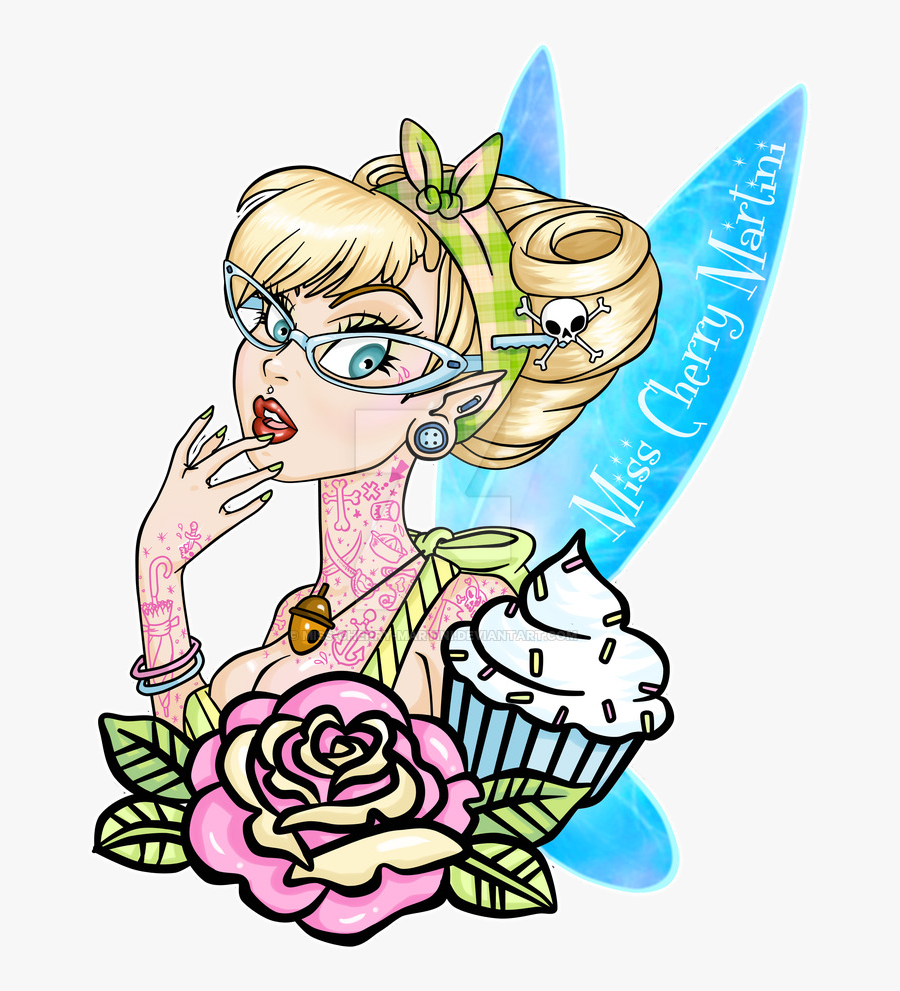 An Error Occurred - Tinkerbell Rockabilly Disney, Transparent Clipart