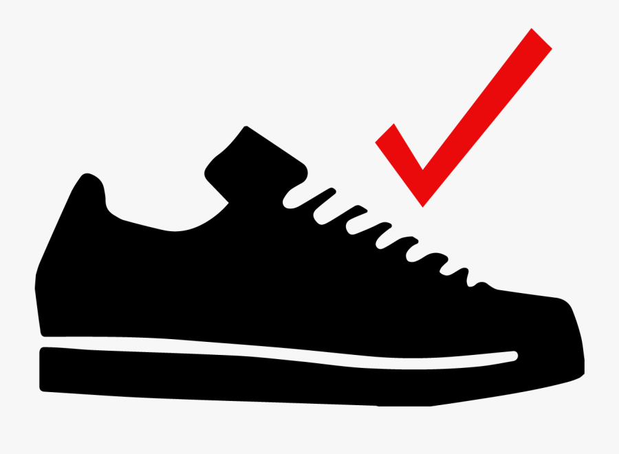 Tennis Shoes Ok Clipart , Png Download - Black Vector Shoe Png, Transparent Clipart