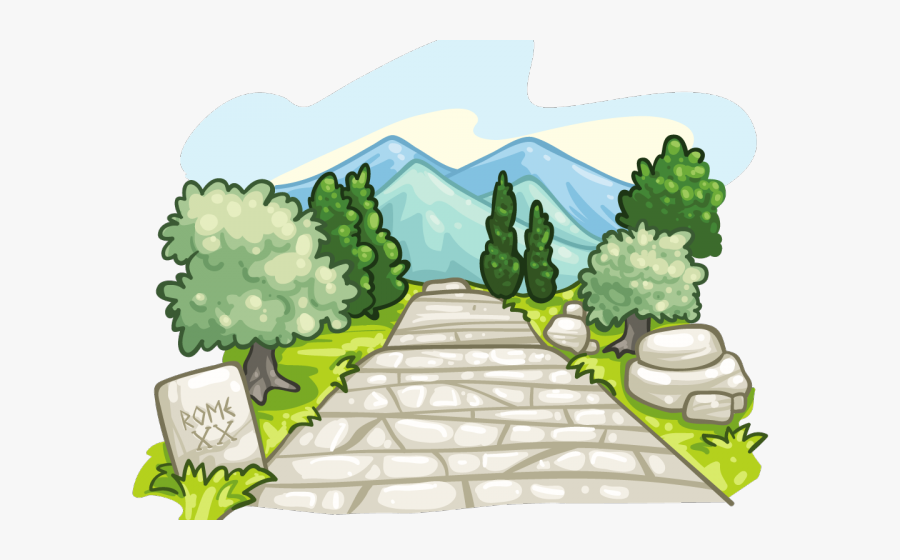 Ancient Roman Road Clipart, Transparent Clipart