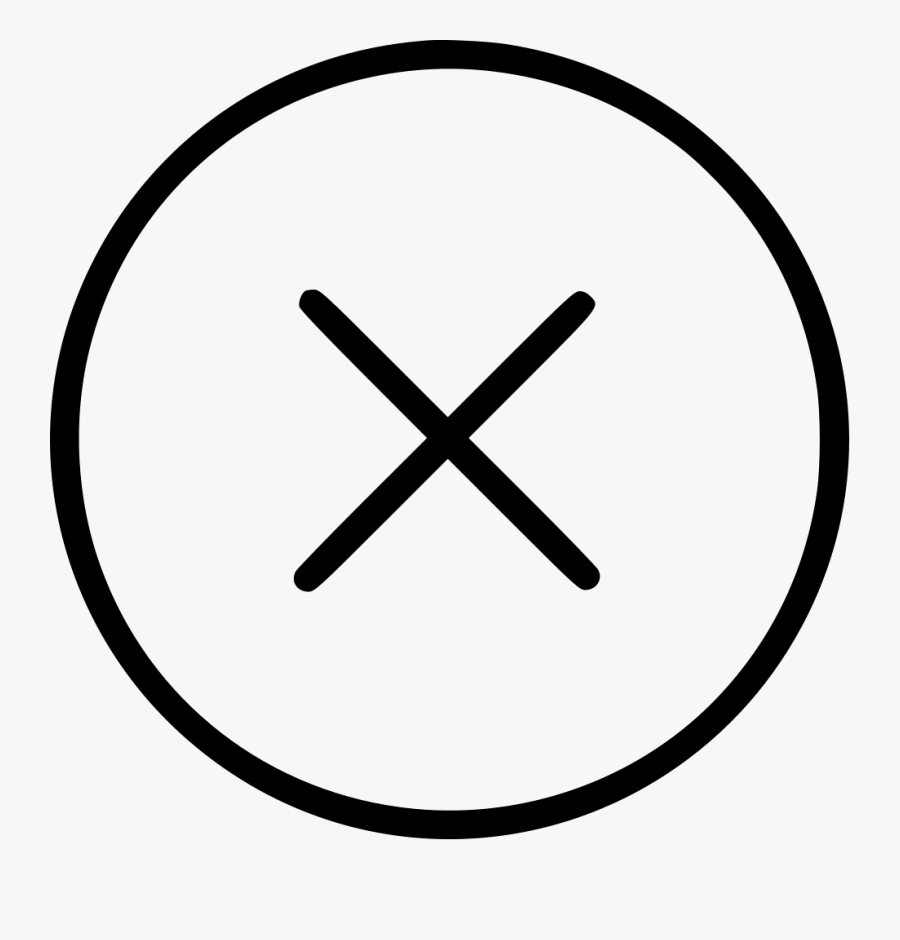 Cancel Sign Png - Icon Error Svg, Transparent Clipart