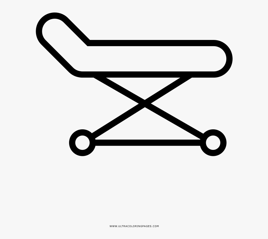 Transparent Hospital Bed Png - Hospital Bed Colorings, Transparent Clipart