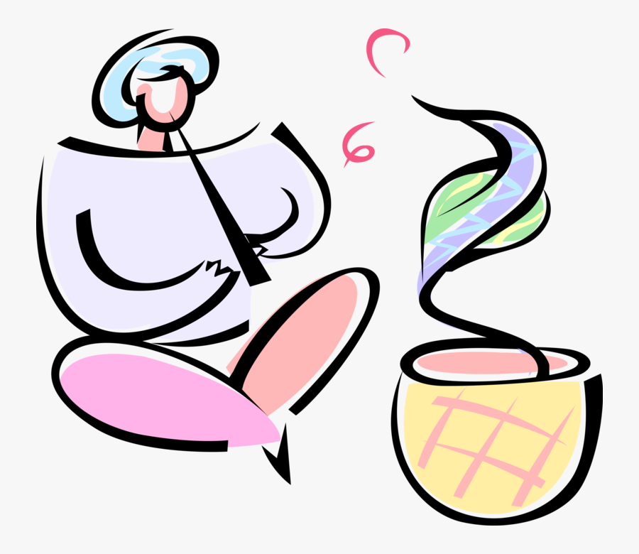 Vector Illustration Of Snake Charmer Plays Bansuri - Snake Charmer Illustrasion, Transparent Clipart