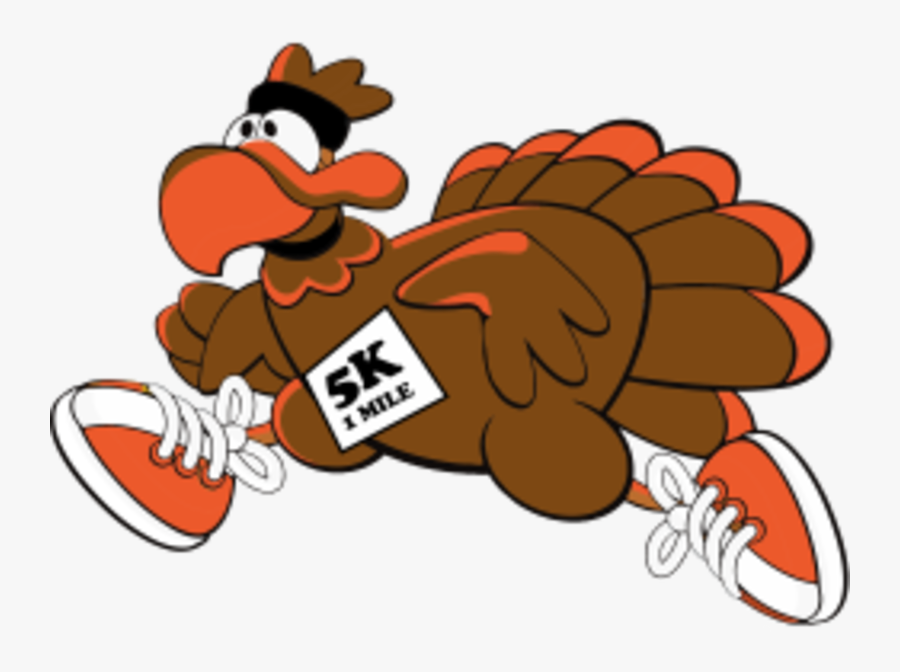 Parvin Turkey Trot & 1 Mile Fun Walk - Turkey Trot Cartoon, Transparent Clipart