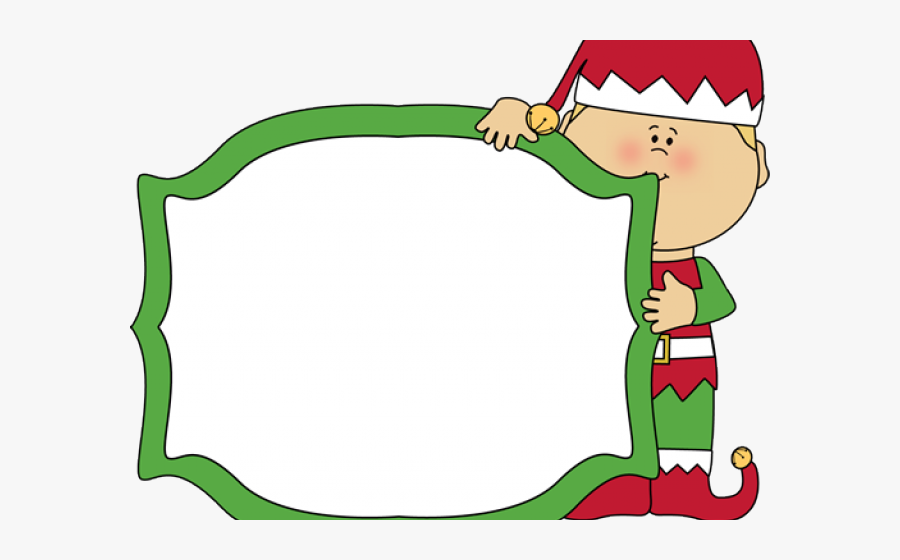 Free Christmas Elf Borders, Transparent Clipart