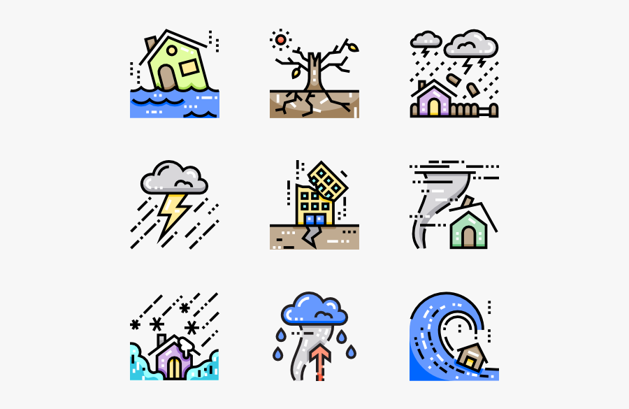 Flooding Icon Packs, Transparent Clipart