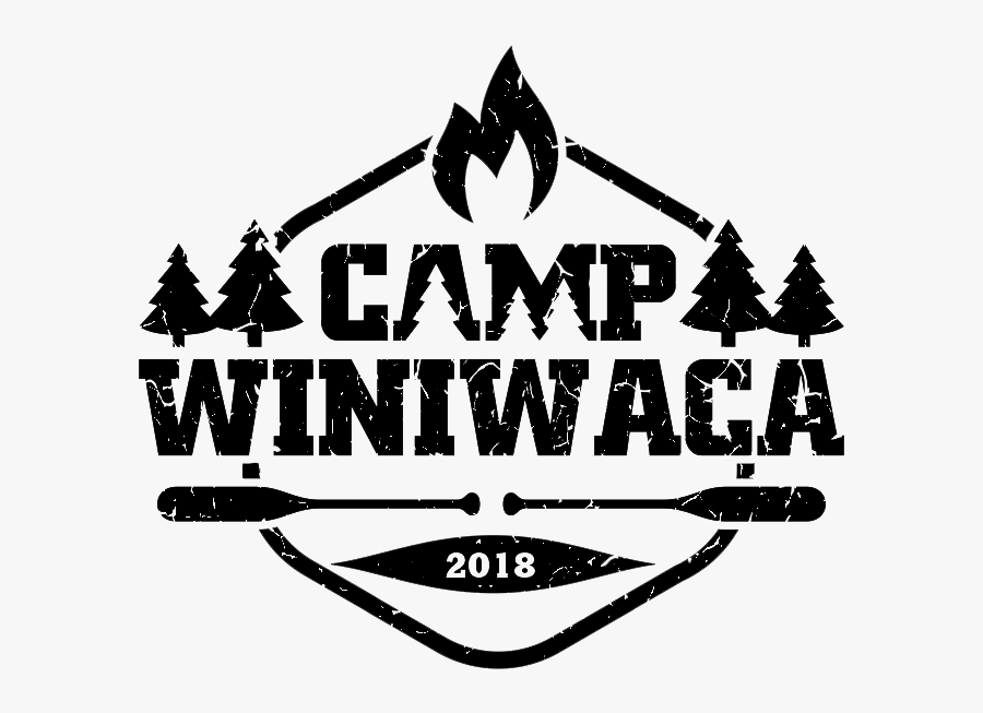 Camp-winiwaca Large Black - Illustration, Transparent Clipart