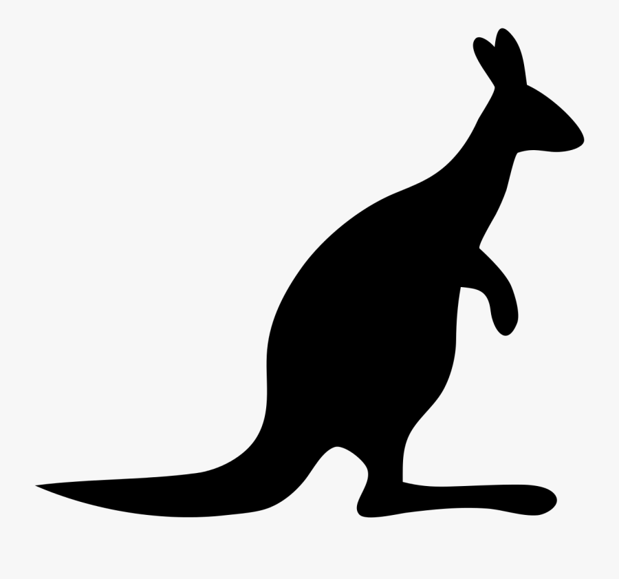 Kangaroo Clipart Black And White Free Images 3 Wikiclipart - Kangaroo Icon, Transparent Clipart