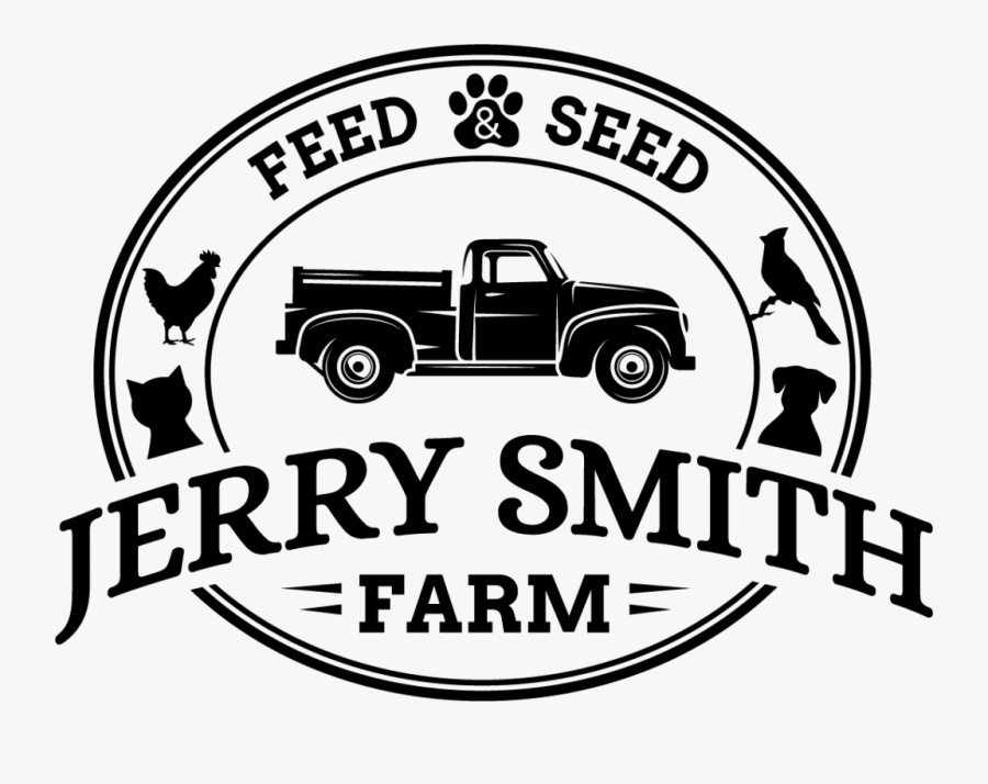 Jerry Smith Logo Feed Seed - Pickup Truck, Transparent Clipart