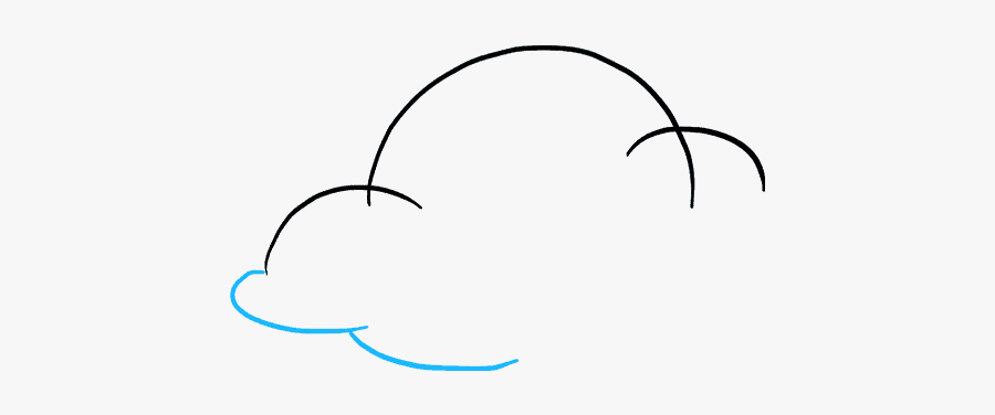How To Draw Clouds - Line Art, Transparent Clipart