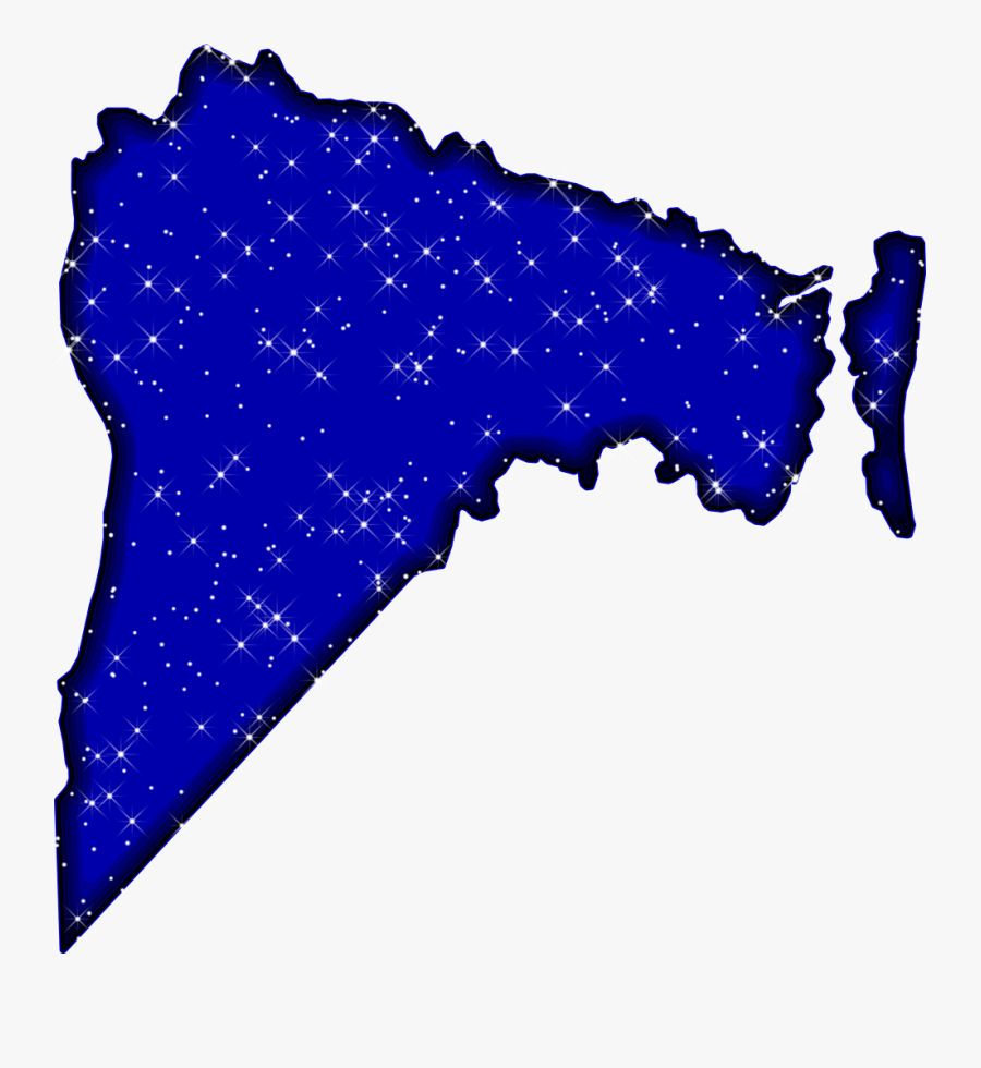 Nassau County Map Silhouette, Transparent Clipart