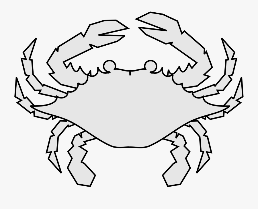 Deux-part Crab Design - Cancer, Transparent Clipart