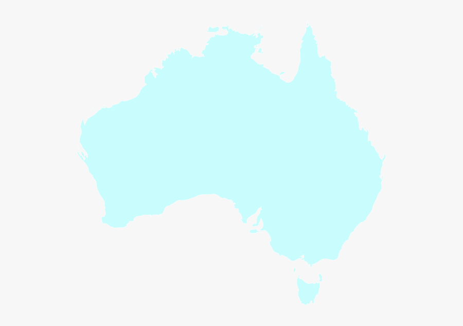 Australia Map Turquoise 2 Svg Clip Arts - Smallest State Of Australia, Transparent Clipart