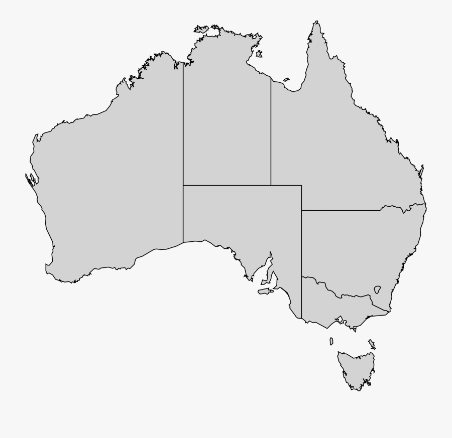 Svg Australia Map Vector, Transparent Clipart