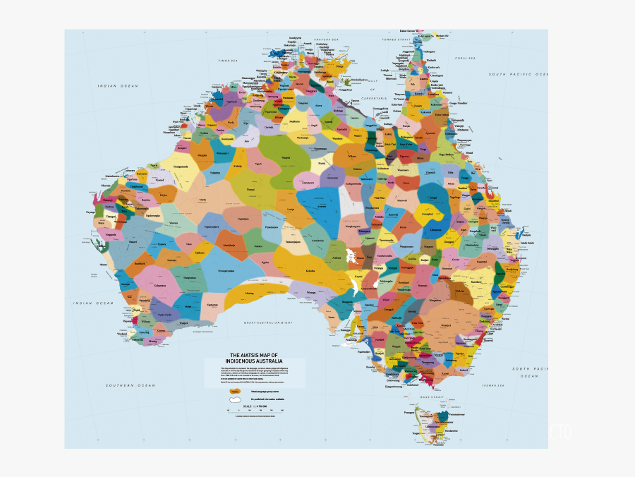 And Torres Islander Australia Australians Of Strait - Aiatsis Map Of Indigenous Australia, Transparent Clipart