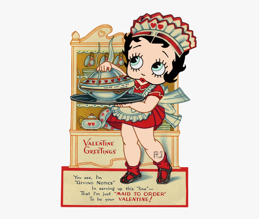 Vintage Valentine Cards Soup, Transparent Clipart