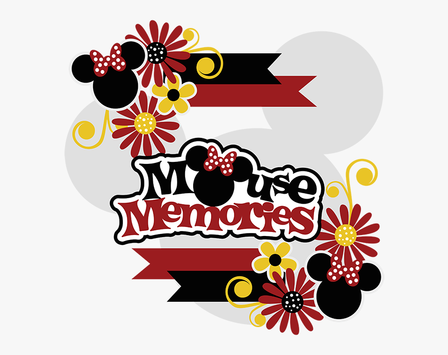Mouse Memories Svg Collection Cute Svg Files For Scrapbooking - Scrapbooking, Transparent Clipart