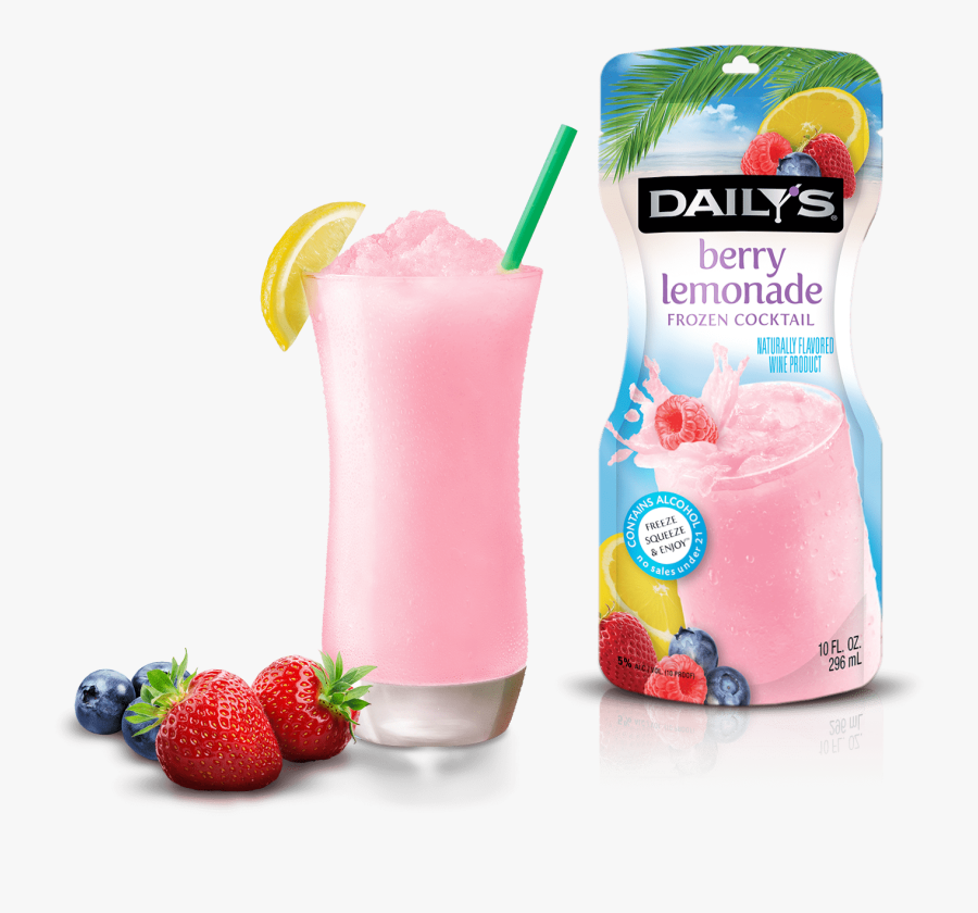 Juice Pouch - Daily's Frozen Berry Lemonade, Transparent Clipart
