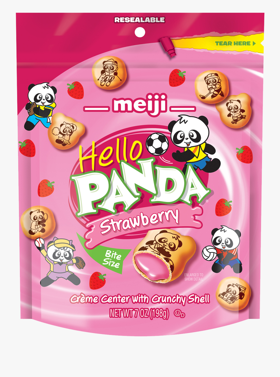 Hello Panda Strawberry, Transparent Clipart