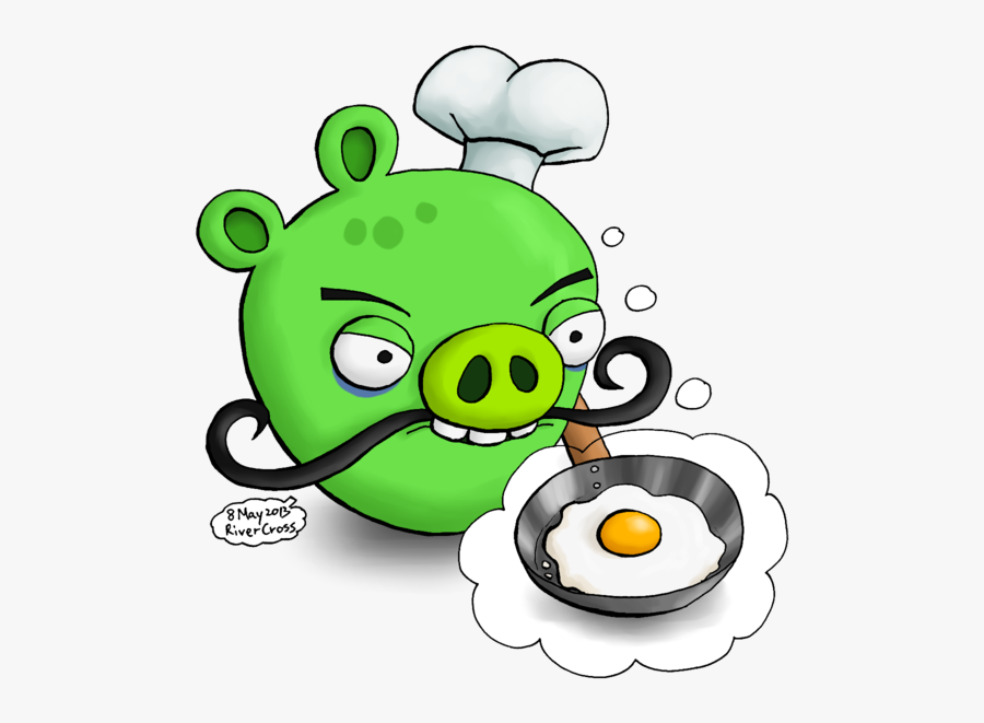 Transparent Angry Pig Clipart - Draw Angry Birds Piggies, Transparent Clipart