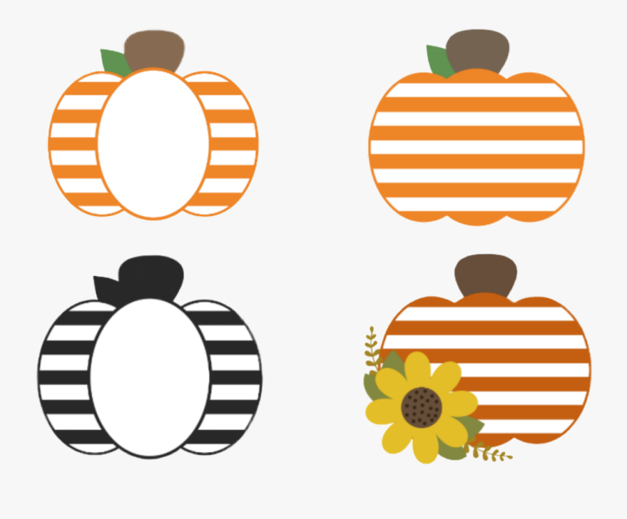 #pumpkin #pumpkins #monogram #stripes #striped #orange, Transparent Clipart