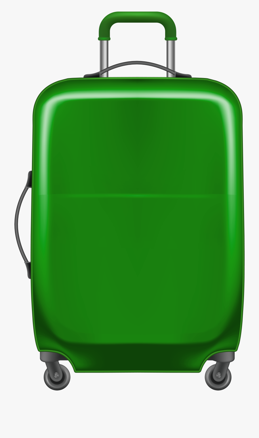 Luggage Clipart Green Suitcase - Trolley Bag Clipart, Transparent Clipart
