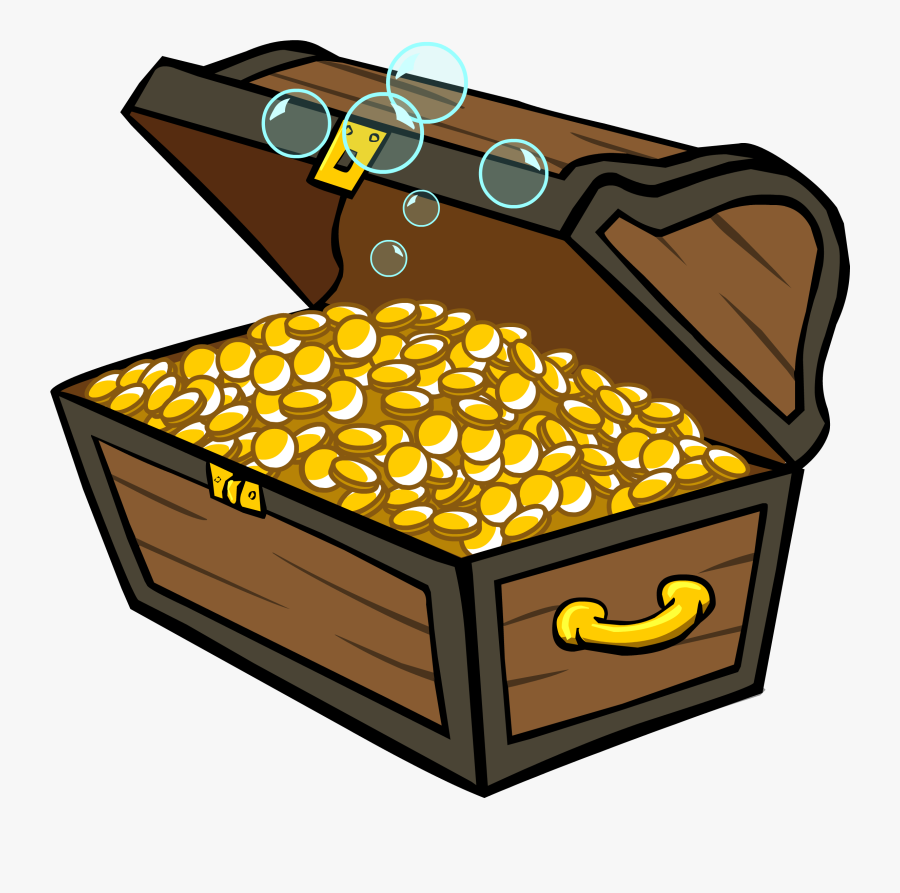 Treasure Clipart Community Chest - Treasure Chest Gold Sprite Png File, Transparent Clipart