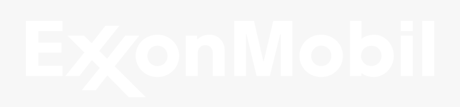 Exxon Mobil White Logo, Transparent Clipart