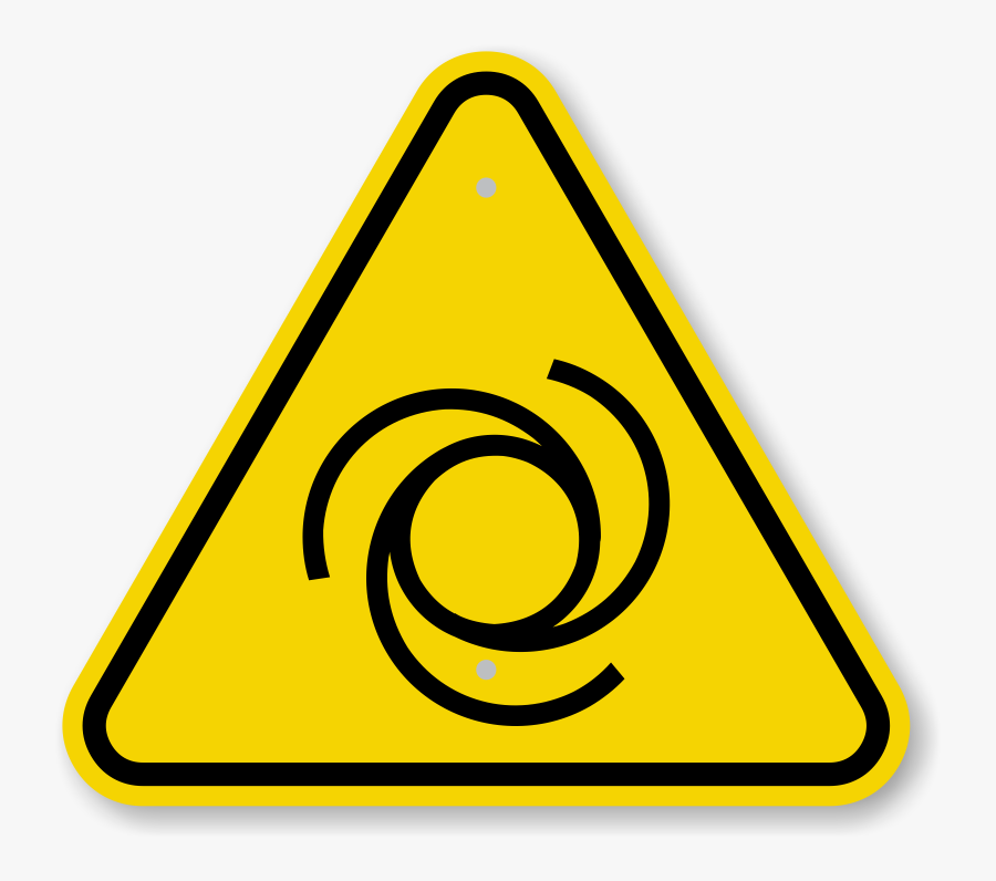 Iso Automatic Start-up Symbol Warning Sign Clipart - Warning Sign Flying Object, Transparent Clipart