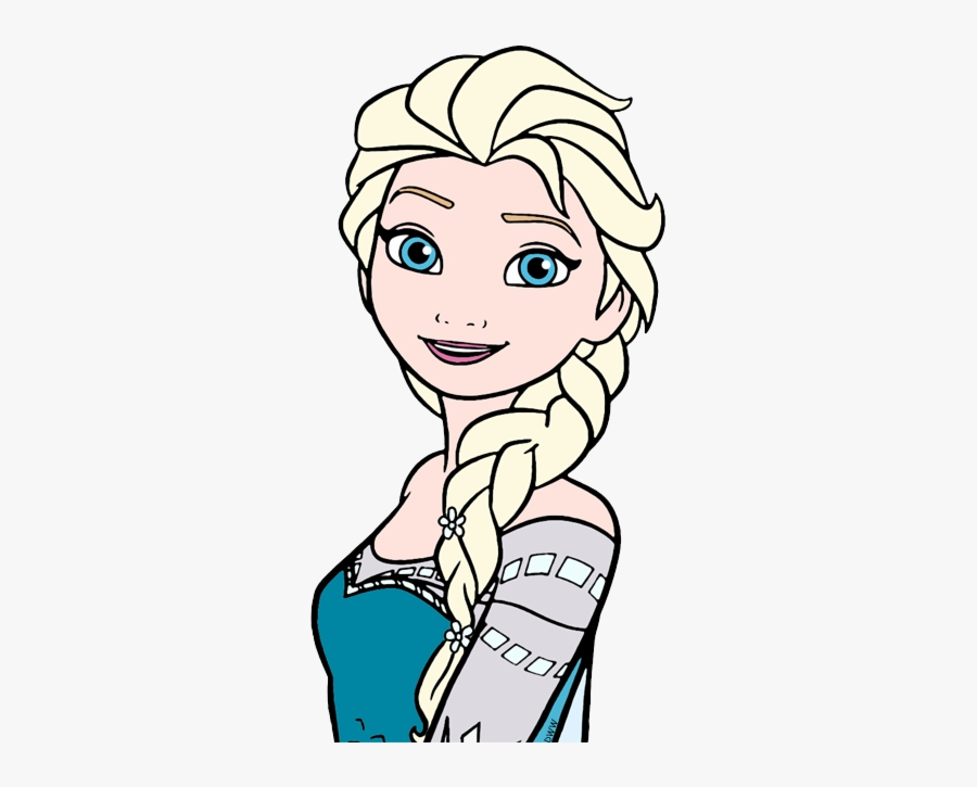 Elsa Frozen Clipart Face Coloring Pages Free Transparent - Elsa Face Coloring Page, Transparent Clipart