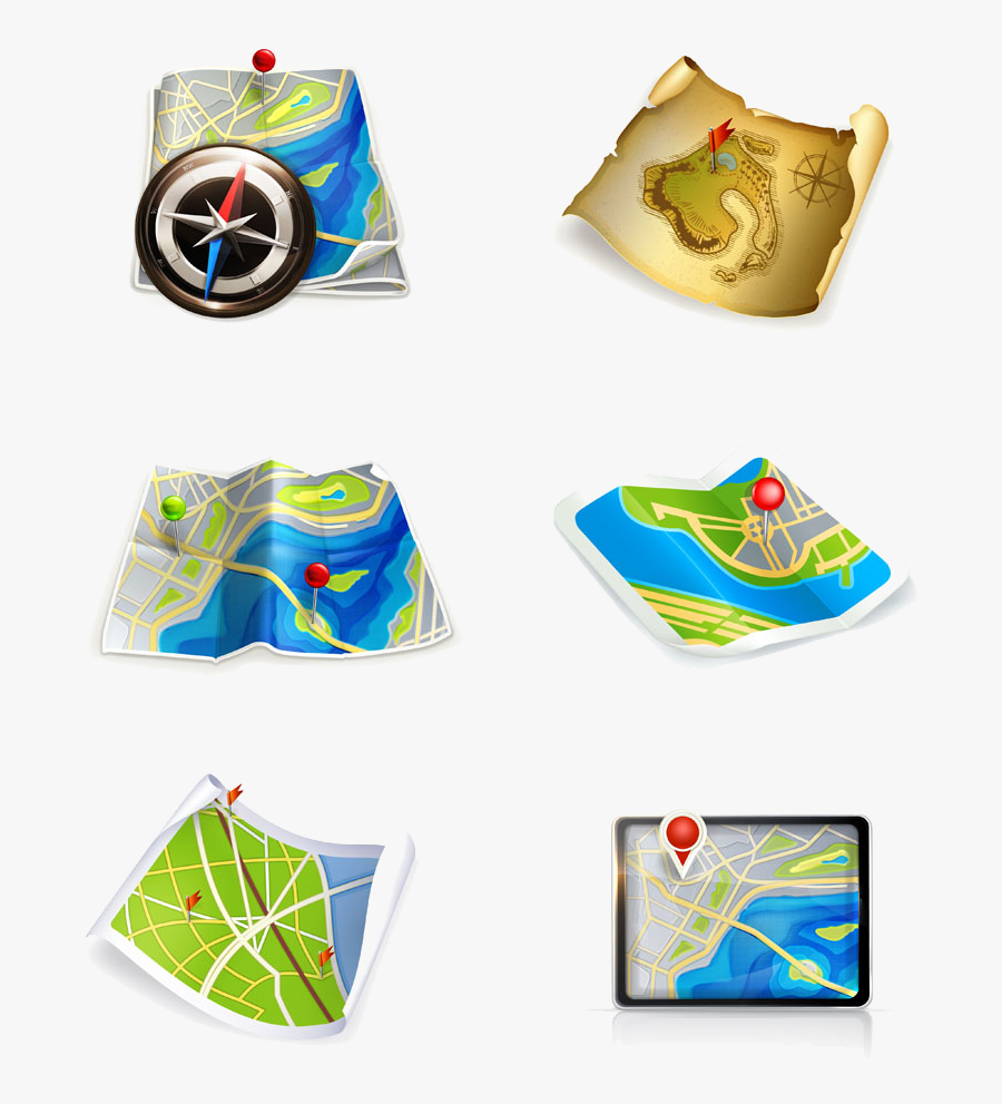 Adventure Clipart Compass - Map, Transparent Clipart