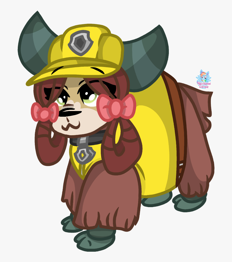 Dress Up As Paw Patrol Rubble - Cartoon, Transparent Clipart