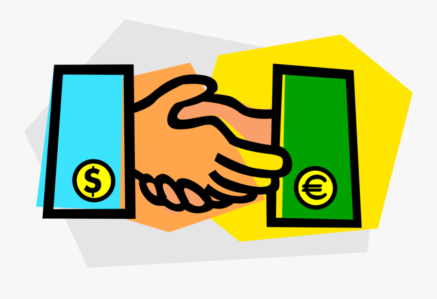 Vector Illustration Of Euro And U - Business, Transparent Clipart