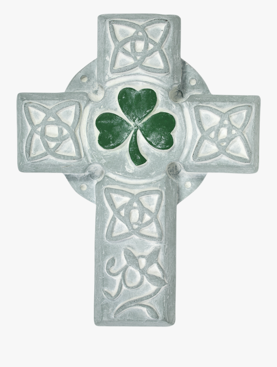 Clip Art Cross Isabel Bloom Celticcrossmulticolor - Celtic Cross With Shamrock Clipart, Transparent Clipart