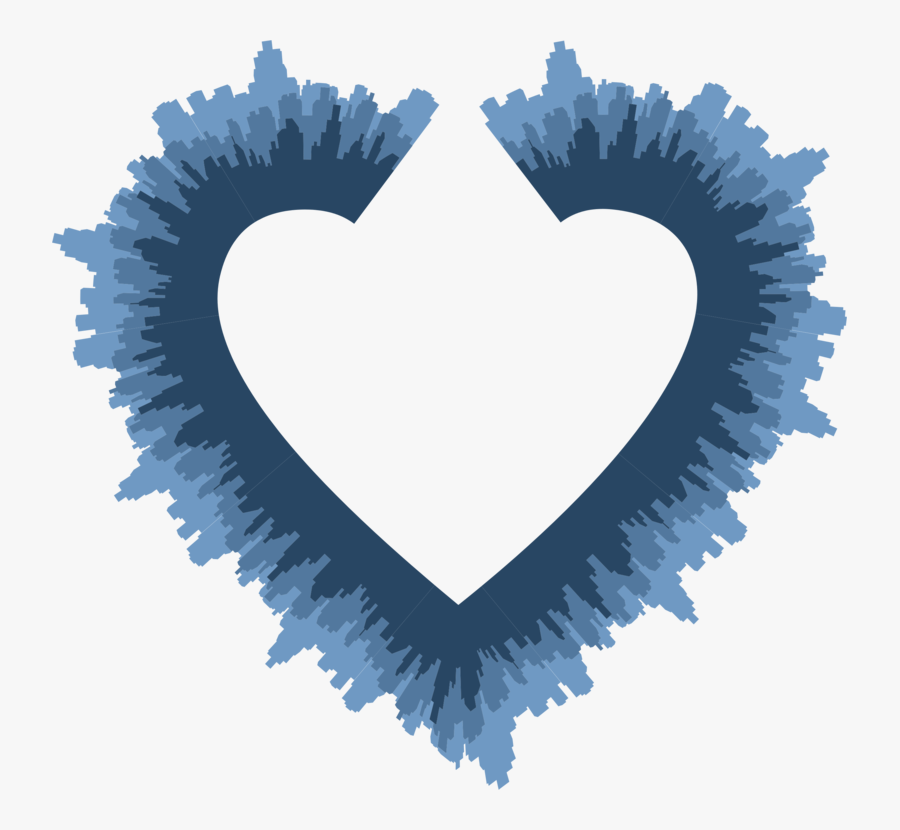 Blue,heart,love - Video Circle Frame Png, Transparent Clipart
