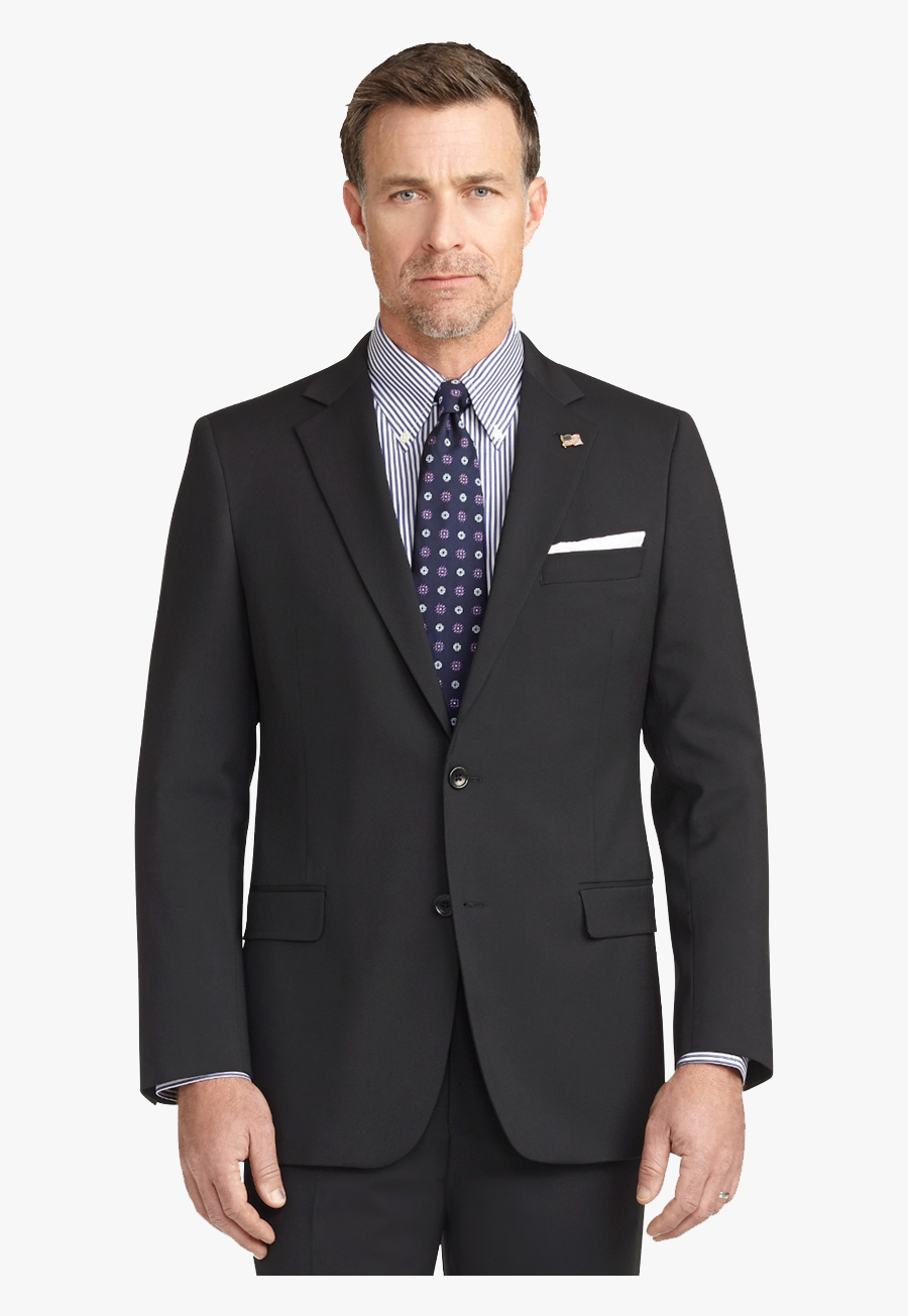 Groom - Brooks Brothers 1818 Charcoal Suit, Transparent Clipart