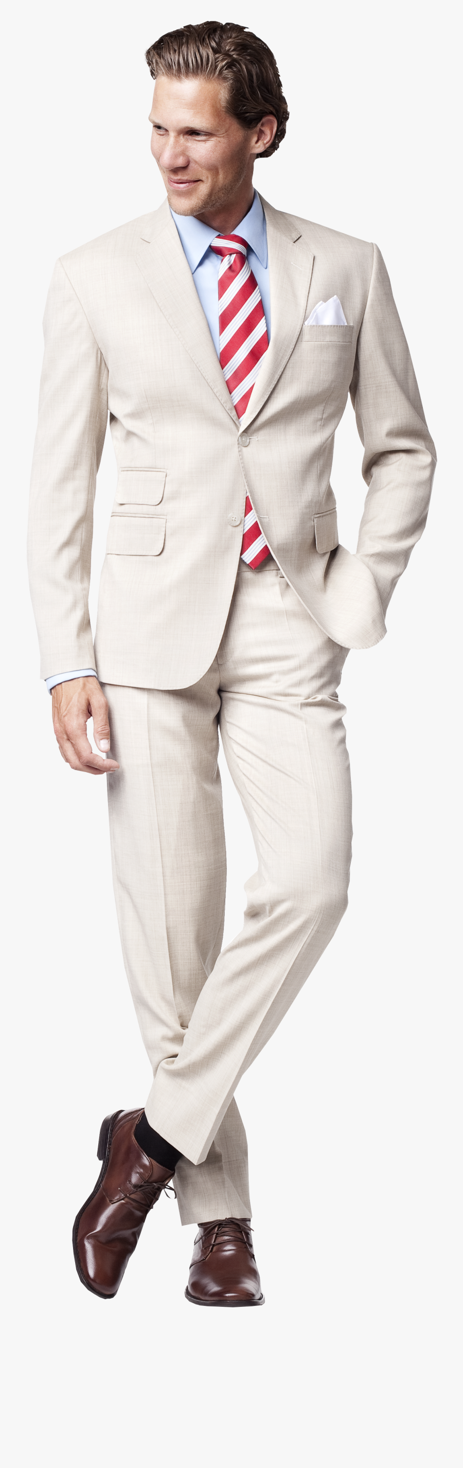 White Suit Png - Man In Wedding Suit Png, Transparent Clipart