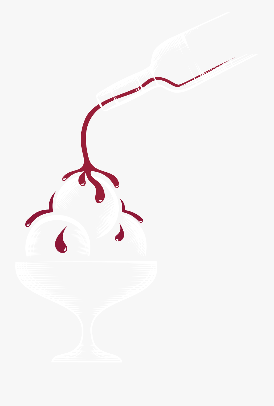 Ice Cream & Wine, Transparent Clipart