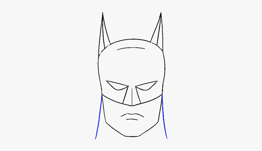 Clip Art Batman Outline Drawing, Transparent Clipart