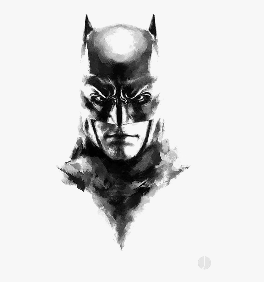 Batman Joker Bane Art - Batman Black White And Gray, Transparent Clipart