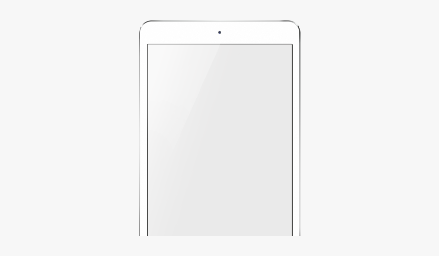 White Ipad Template Png, Transparent Clipart